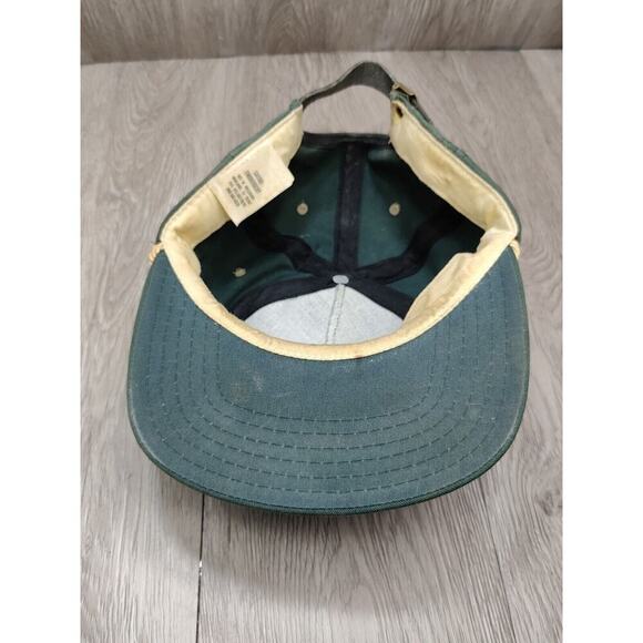 Vintage Meridian Oil Green Golf Hat Rope Strapback Adjustable Midland Texas USA - Picture 6 of 8